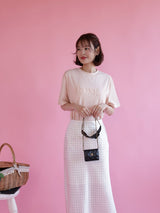 Silky Dot Lace Skirt - MAISON MARBLE