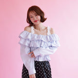 Sophie Frill Blouse - MAISON MARBLE