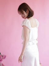 Swan Puff Blouse - MAISON MARBLE