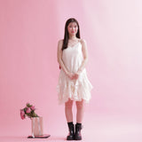 Swan Ruffle Dress - MAISON MARBLE