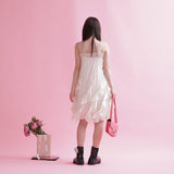 Swan Ruffle Dress - MAISON MARBLE
