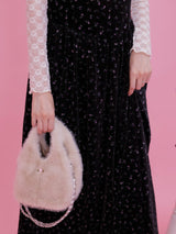 Velour Floral Dress - MAISON MARBLE