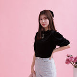 Velour Ribbon Tops - MAISON MARBLE