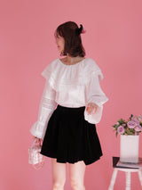 Velour Tulip Skirt - MAISON MARBLE