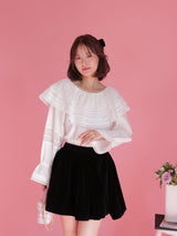 Velour Tulip Skirt - MAISON MARBLE