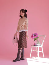 Vintage Check Skirt - MAISON MARBLE
