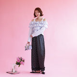 Violette Satin Pants - MAISON MARBLE