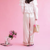 Violette Satin Pants - MAISON MARBLE