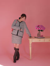 Winter Tweed Knit Skirt - MAISON MARBLE
