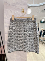 Winter Tweed Knit Skirt - MAISON MARBLE