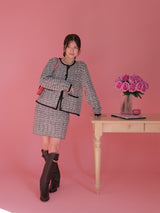 Winter Tweed Knit Skirt - MAISON MARBLE