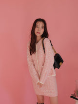 Winter Tweed Knit Skirt - MAISON MARBLE