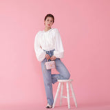 Back Open Blouse - MAISON MARBLE