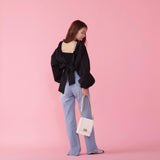 Back Open Blouse - MAISON MARBLE