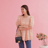 Check Peony Blouse - MAISON MARBLE