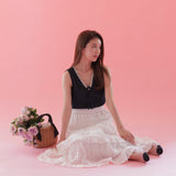 Denim Lace Tops - MAISON MARBLE