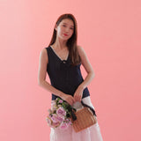 Denim Lace Tops - MAISON MARBLE