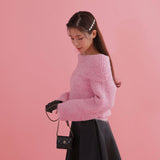 Fluffy Shoulder Knit - MAISON MARBLE