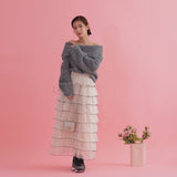 Fluffy Shoulder Knit - MAISON MARBLE