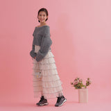 Fluffy Shoulder Knit - MAISON MARBLE