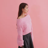 Fluffy Shoulder Knit - MAISON MARBLE
