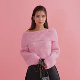 Fluffy Shoulder Knit - MAISON MARBLE