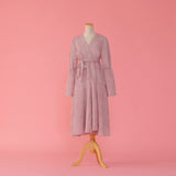 Fluffy Wrap Dress - MAISON MARBLE