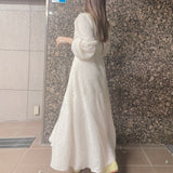 Fluffy Wrap Dress - MAISON MARBLE