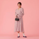 Fluffy Wrap Dress - MAISON MARBLE