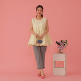 Frill Gingham Pants - MAISON MARBLE