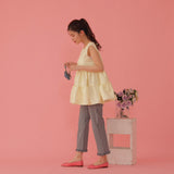 Frill Gingham Pants - MAISON MARBLE