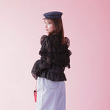 Frill Lala Blouse - MAISON MARBLE