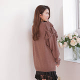 Frill Volume Knit - MAISON MARBLE