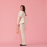 Fur Puff Blouse - MAISON MARBLE