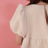 Fur Puff Blouse - MAISON MARBLE