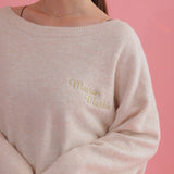 Glitter Logo Knit - MAISON MARBLE