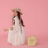 High Collar Satin Dress - MAISON MARBLE