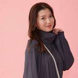 High Collar Satin Dress - MAISON MARBLE
