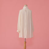 High Collar Satin Dress - MAISON MARBLE