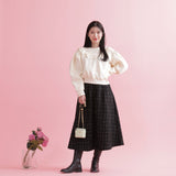 Lace Frill Sweater - MAISON MARBLE