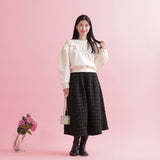 Lace Frill Sweater - MAISON MARBLE