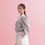 Lace Frill Sweater - MAISON MARBLE