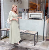 Linen Wrap Dress - MAISON MARBLE