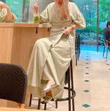 Linen Wrap Dress - MAISON MARBLE