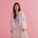 Melty Mohair Cardigan - MAISON MARBLE