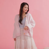 Melty Mohair Cardigan - MAISON MARBLE