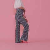 Navy Flower Pants - MAISON MARBLE