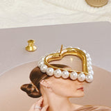 Pearl Heart Brooch - MAISON MARBLE