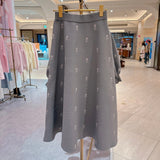 Rose Jacquard Knit Skirt - MAISON MARBLE