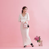Rose Knit Dress - MAISON MARBLE